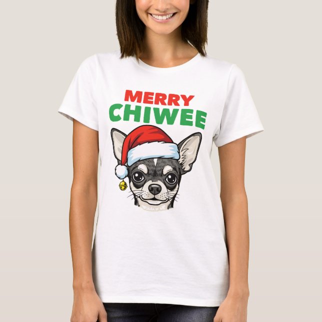 Christmas Chihuahua T-Shirt (Front)