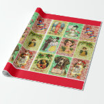 Christmas Children Animals Vintage Victorian Art Wrapping Paper<br><div class="desc">Christmas Children Animals Vintage Victorian antique holiday Art</div>
