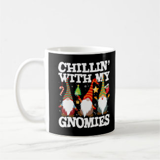 Christmas Chillin' With My Gnomies Buffalo Plaid X Coffee Mug