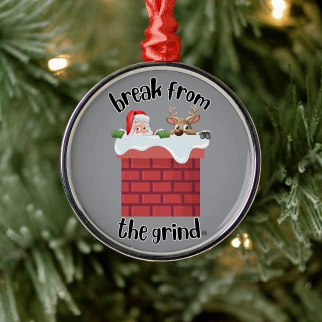 Christmas Chimney Humour BFTG Ornament (Tree)