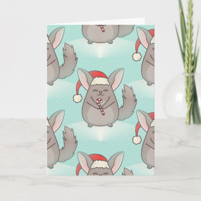 christmas chinchillas holiday card (Front)