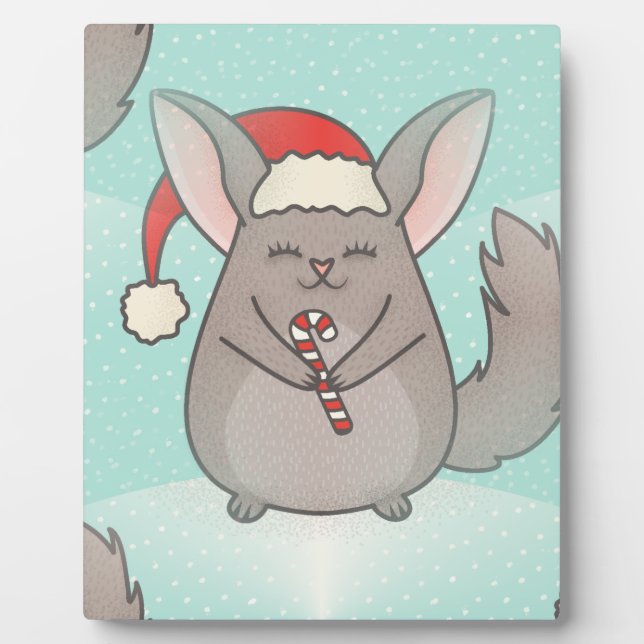 christmas chinchillas plaque (Front)