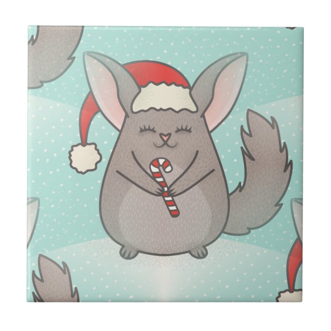 christmas chinchillas tile (Front)