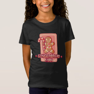 Christmas chingerbread man Pixel Art Design T-Shirt