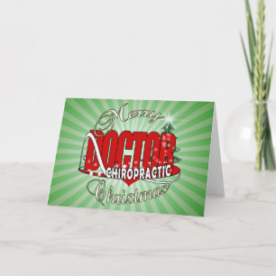 CHRISTMAS CHIROPRACTIC DOCTOR HOLIDAY CARD