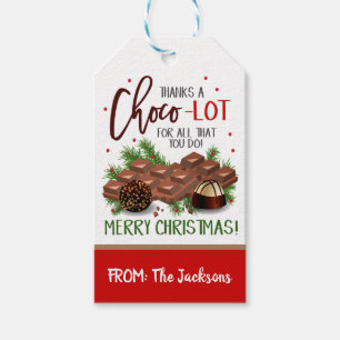 Christmas Chocolate Gift Tag