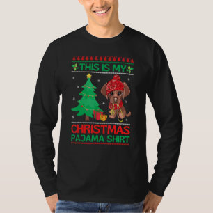 Christmas Chocolate Lab Matching Family Pyjamas La T-Shirt