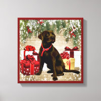 CHRISTMAS CHOCOLATE LABRADOR
