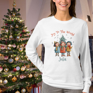 Christmas Choir Ladies Christmas Shirt With Name