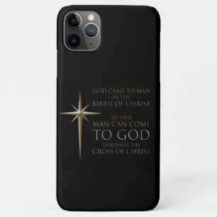 Christmas Christian Faith Star: Birth & Cross Case-Mate iPhone Case