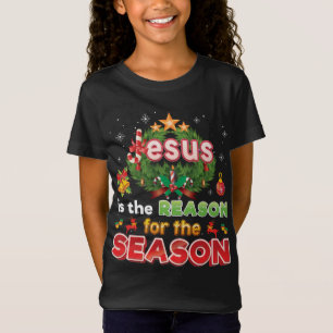Christmas Christian Jesus Is The Reason For Season T-Shirt