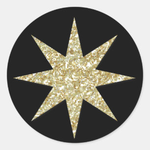 Christmas Christian Manger - Round Sticker