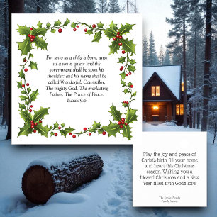 Christmas Christian Personalised Holiday Card