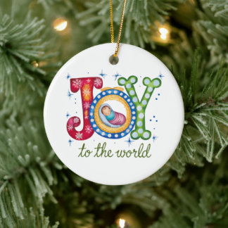 Christmas Christian Personalised Holiday Ceramic Tree Decoration