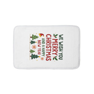 Christmas Christmas Christmas Christmas Christmas Bath Mat