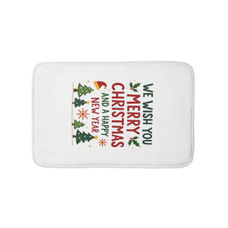 Christmas Christmas Christmas Christmas Christmas  Bath Mat