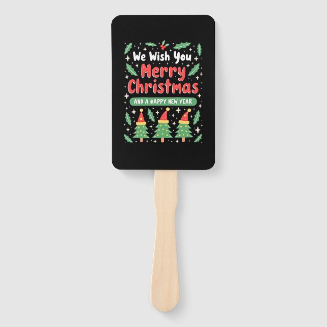 Christmas Christmas Christmas Christmas Christmas  Hand Fan (Front)