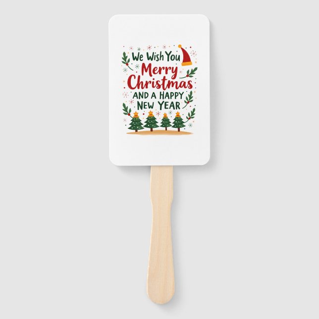Christmas Christmas Christmas Christmas Christmas  Hand Fan (Front)