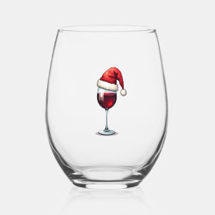Christmas Christmas Christmas Christmas Christmas  Stemless Wine Glass