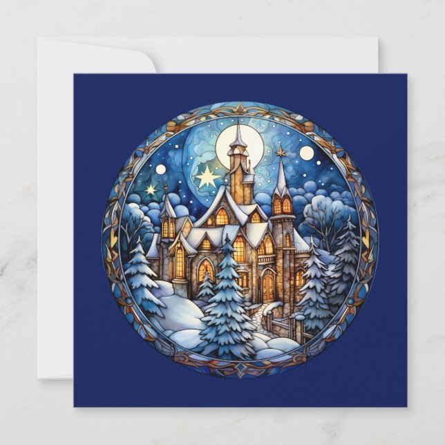 Christmas Church Greeting Card (Front)
