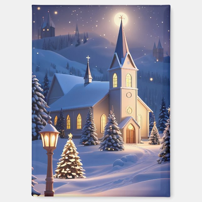 Christmas Church Magnet (Front)