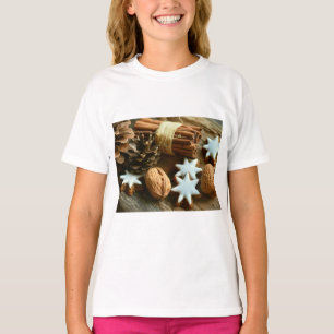 Christmas Cinnamon Sticks and Stars T-Shirt