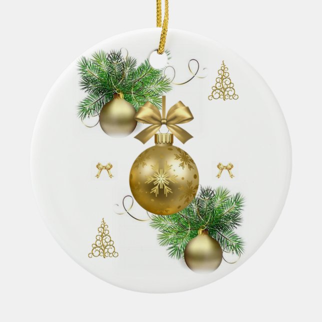 Christmas Circle Ornament (Front)