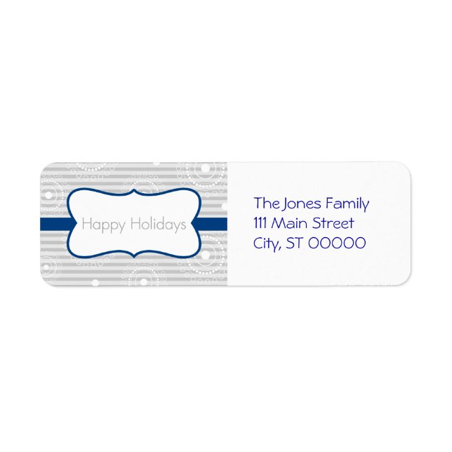 Christmas Circles - Blue Silver (Front)