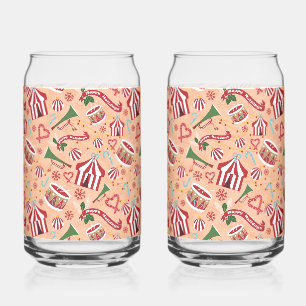 Christmas Circus Can Glass