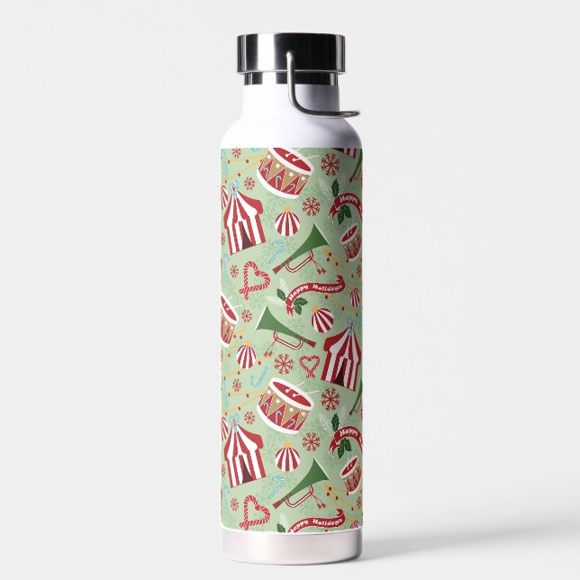 Christmas Circus Water Bottle (Left)