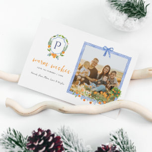 Christmas Citrus Botanical Floral   Holiday Photo