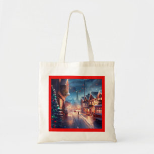 Christmas City Street 1 Tote Bag