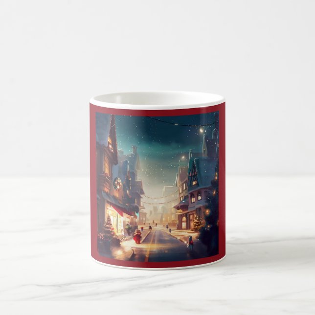 Christmas City Street 2 Coffee Mug (Center)