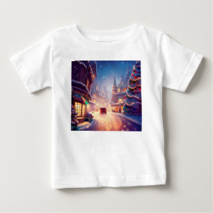 Christmas City Street 4 Baby T-Shirt
