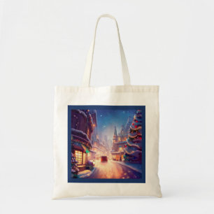 Christmas City Street 4 Tote Bag