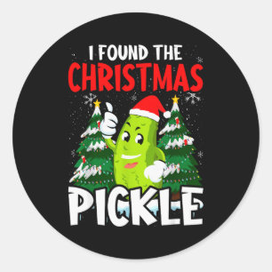 Christmas Ckle Lover Gift Co. I Found The Christma Classic Round Sticker