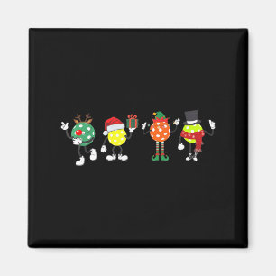 Christmas Ckleball Player Xmas Santa Reindeer Elf  Magnet