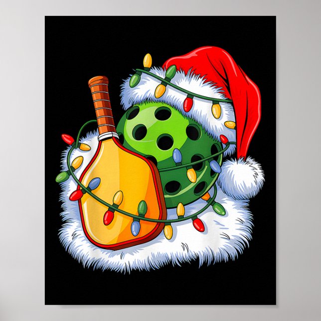Christmas Ckleball Santa Xmas Ckleball Lover Men B Poster (Front)