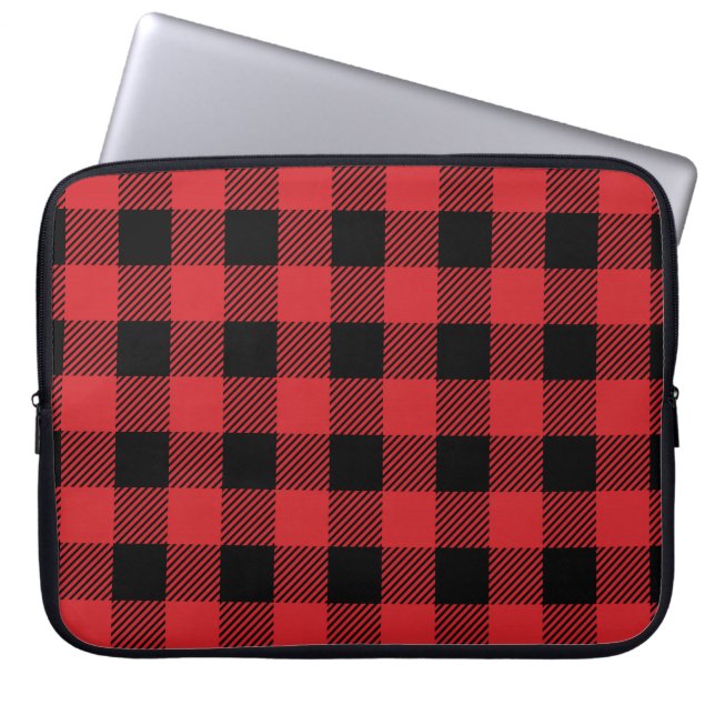 Christmas classic Buffalo check plaid pattern Laptop Sleeve (Front)