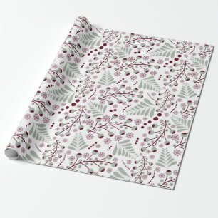 Christmas Classic Red and Green Pattern  Wrapping Paper