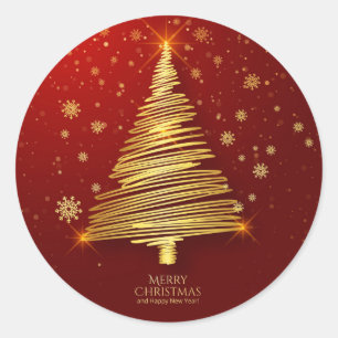 Christmas Classic Round Sticker