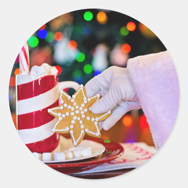 Christmas Classic Round Sticker (Front)