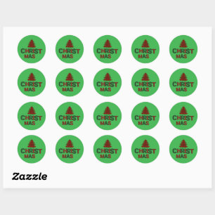 Christmas Classic Round Sticker