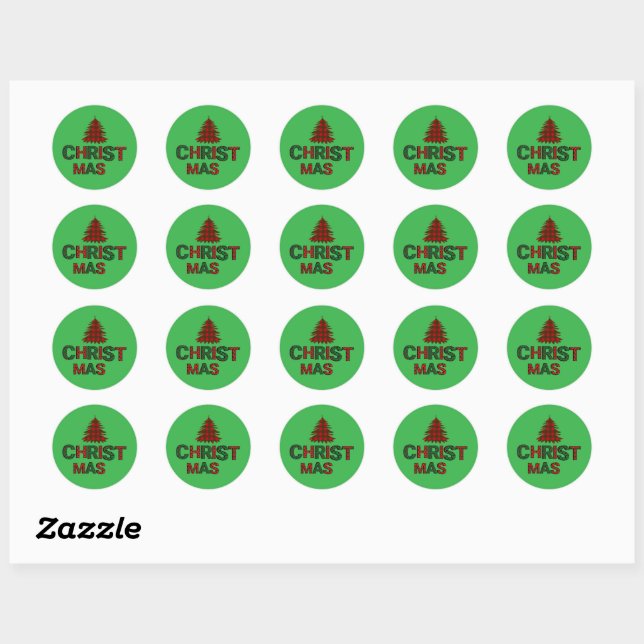  Christmas  Classic Round Sticker (Sheet)