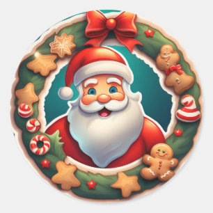 Christmas  classic round sticker
