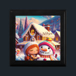 Christmas Clay Playday Gingerbread Snowman Winter  Gift Box<br><div class="desc">Christmas Clay Playday Gingerbread Snowman Winter fun illustration now available on the perfect gift with optional name!</div>