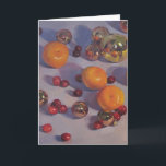 "Christmas Clementines" Xmas Art Card<br><div class="desc">Blank greeting card featuring original art by Sarah Sedwick. Made and sold by the artist.</div>