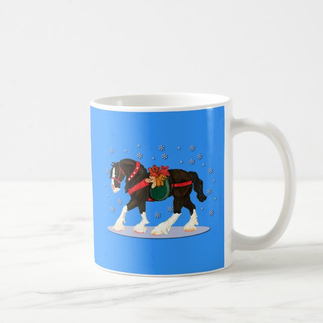Christmas Clydesdale Mug (Right)
