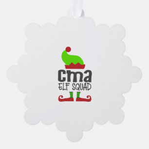 Christmas CMA, CMA Christmas medical Tree Decoration Card