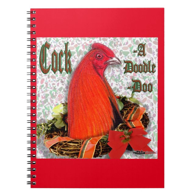 Christmas Cockadoodledoo Notebook (Front)